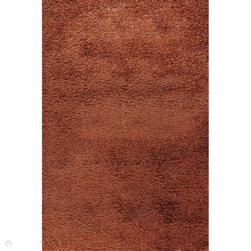 Oxford OXF00 Plain Plush Soft Stain-Resistant Textured Polypropylene Shaggy Terracotta Rug-Desire Rugs-Rug Love - The Most Loved Rug Store